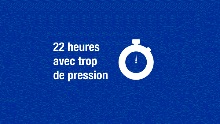 22 heures avec trop de pression