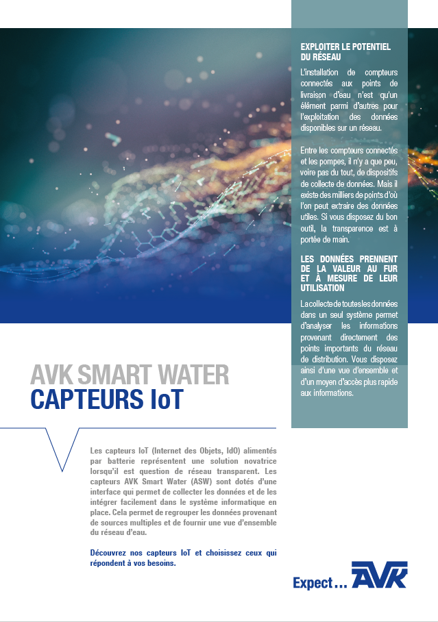 Capteurs Iot AVK Smart Water 